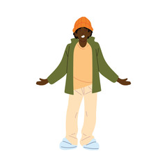 black man cartoon vector design