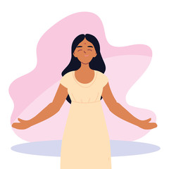 indian woman cartoon vector design