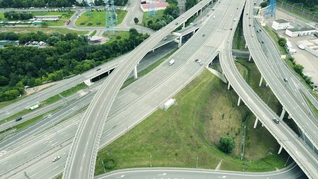 many roads crossing each other