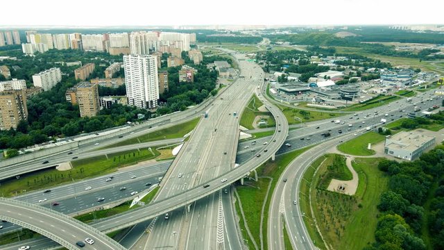 many roads crossing each other