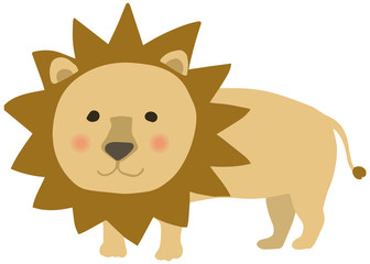 可愛いライオンのイラスト