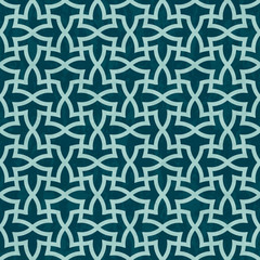 Abstract geometric marbled pattern in Islamic style, textured seamless vector illustration
