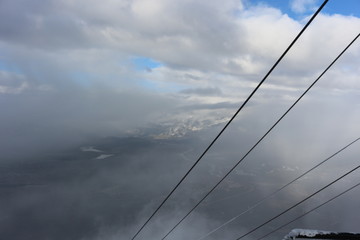 Fototapeta premium Whistlers peak - Jasper Canada