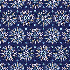 Mandala ethnic seamless pattern 