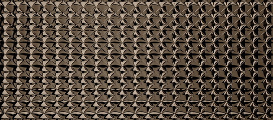 metallische reflektierende polygon spitzen im grid oder muster format