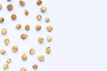 Siam Cardamom or Kapulaga on white background.