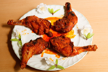 cuisses de poulet grillées au paprika