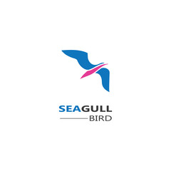 Seagull  Bird logo icon  vector designs