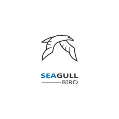 Seagull  Bird logo icon  vector designs