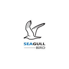 Seagull  Bird logo icon  vector designs