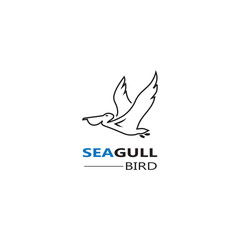 Seagull  Bird logo icon  vector designs