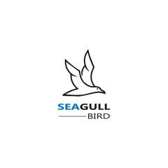 Seagull  Bird logo icon  vector designs