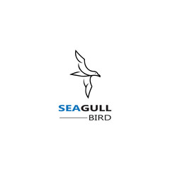 Seagull  Bird logo icon  vector designs