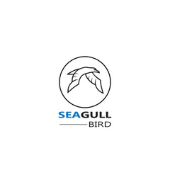 Seagull  Bird logo icon  vector designs