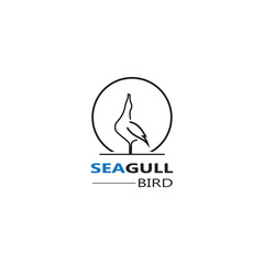 Seagull  Bird logo icon  vector designs