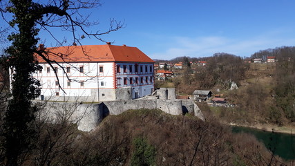 Castle in hills