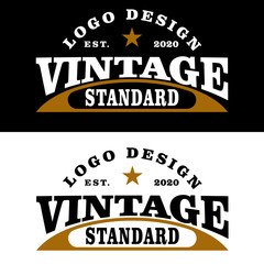 vector illustration of a retro vintage label