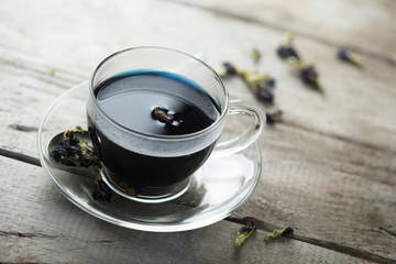 Healthy Thai blue tea