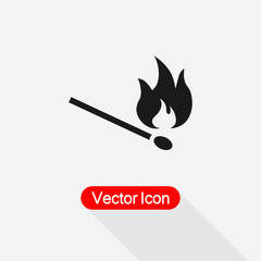 Burning Match Icon vector illustration Eps10