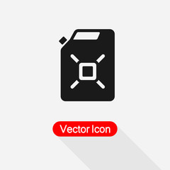 Canister Icon. Container And Jerrican Icon, Jug Icon, Gas Sign Vector Illustration Eps10