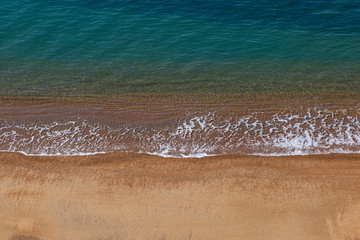 Fototapeta na wymiar Sand and Sea on the Isle of Wight