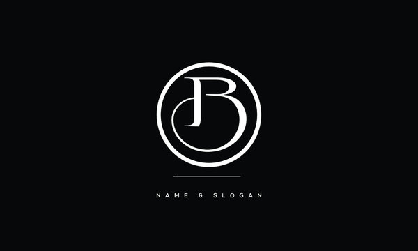 B,BB Abstract Letters Logo Monogram