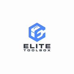 elite toolbox logo geometric monogram