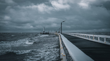 Nieuwpoort - Storm at sea
