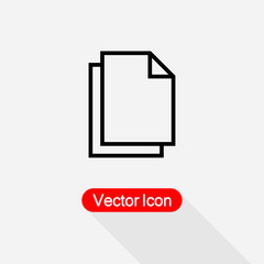 Copy Icon, Duplicate App Sign Vector Illustration Eps10