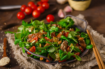 Thai salad with grilled chicken