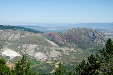 Mountain landscape from the top