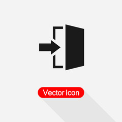 Exit Icon Vector Illustration Eps10