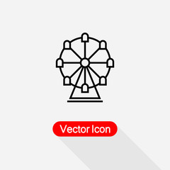 Ferris Wheel Icon Vector Illustration Eps10