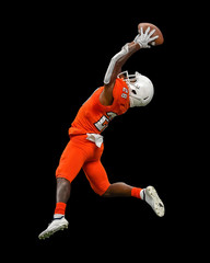 Great action photos of football players making amazing plays during a football game © Joe