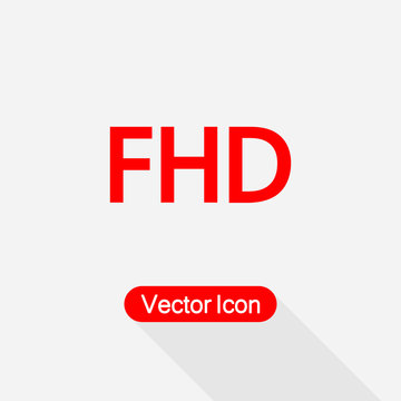 FHD Icon vector illustration Eps10