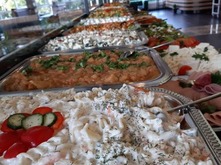 buffet breakfast and meals