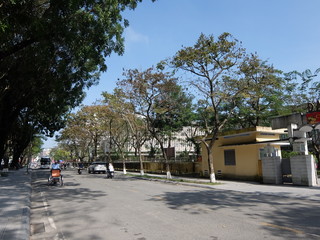 フエの公園から見える景観