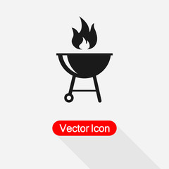 Grill Icon Vector Illustration Eps10