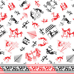 old village culture pattern background