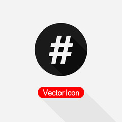 Fototapeta premium Hashtag Icon Vector Illustration Eps10