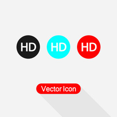 HD Icon vector illustration eps 10