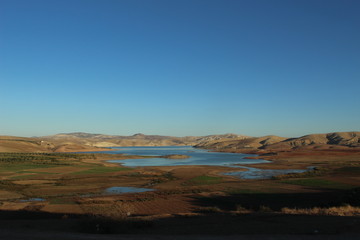 Fototapeta na wymiar view of the lake district in mountains