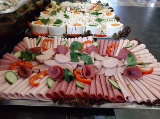 buffet breakfast and meals