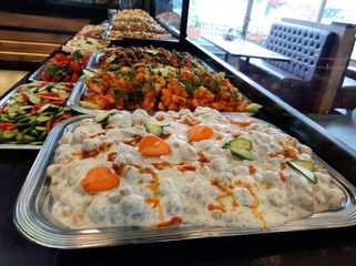 buffet breakfast and meals