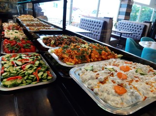 buffet breakfast and meals