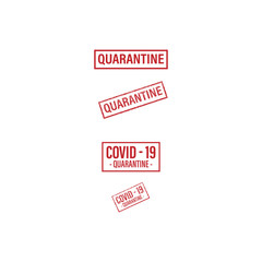Quarantine sign. Flat style corona virus icon. No spread of the epidemic.