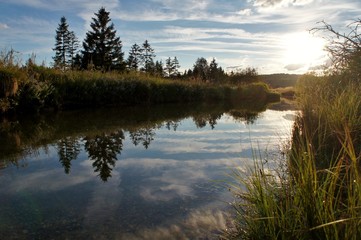 La rivière le Doubs à Mouthe.