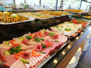 buffet breakfast and meals