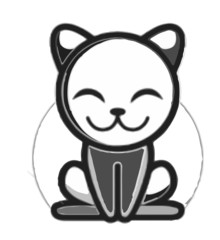 cat with cup of coffee