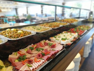 buffet breakfast and meals